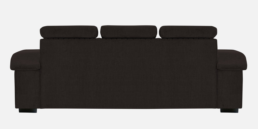 Draco Fabric 3 Seater Sofa In Cara Brown Colour - Febonic Living