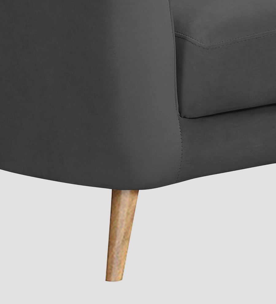 Kaylee Velvet 1 Seater Sofa In Davy Grey Colour - Febonic Living