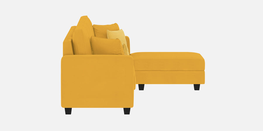 Nabi Fabric Lhs Sectional Sofa3 Lounger In Bold Yellow Colour - Febonic Living