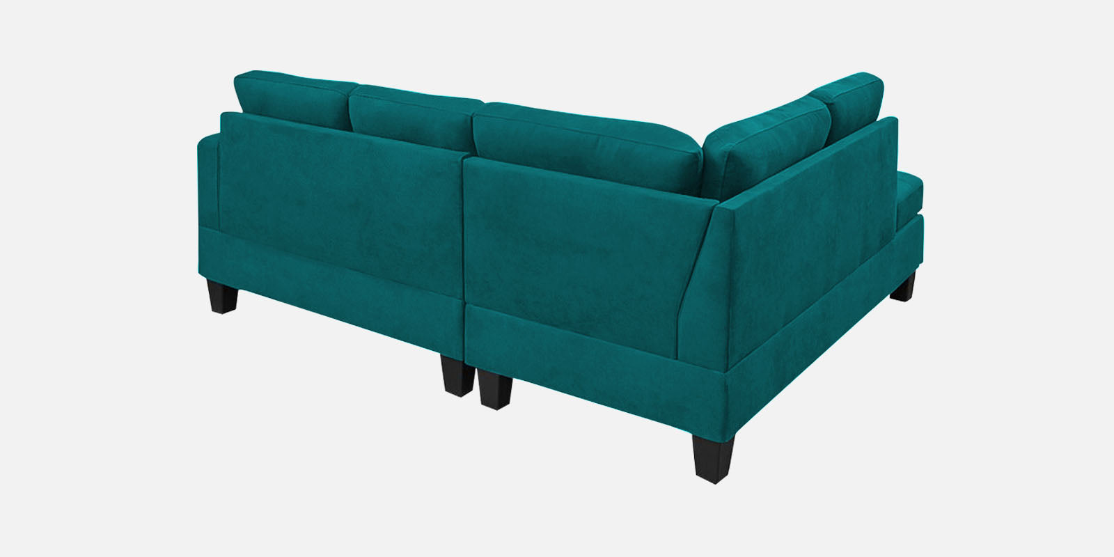 Thomas Fabric RHS Sectional Sofa (2+Lounger) in Sea Green Colour