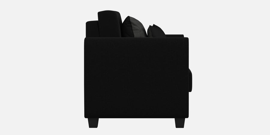 Cosmic Fabric 2 Seater Sofa In Zed Black Colour - Febonic Living