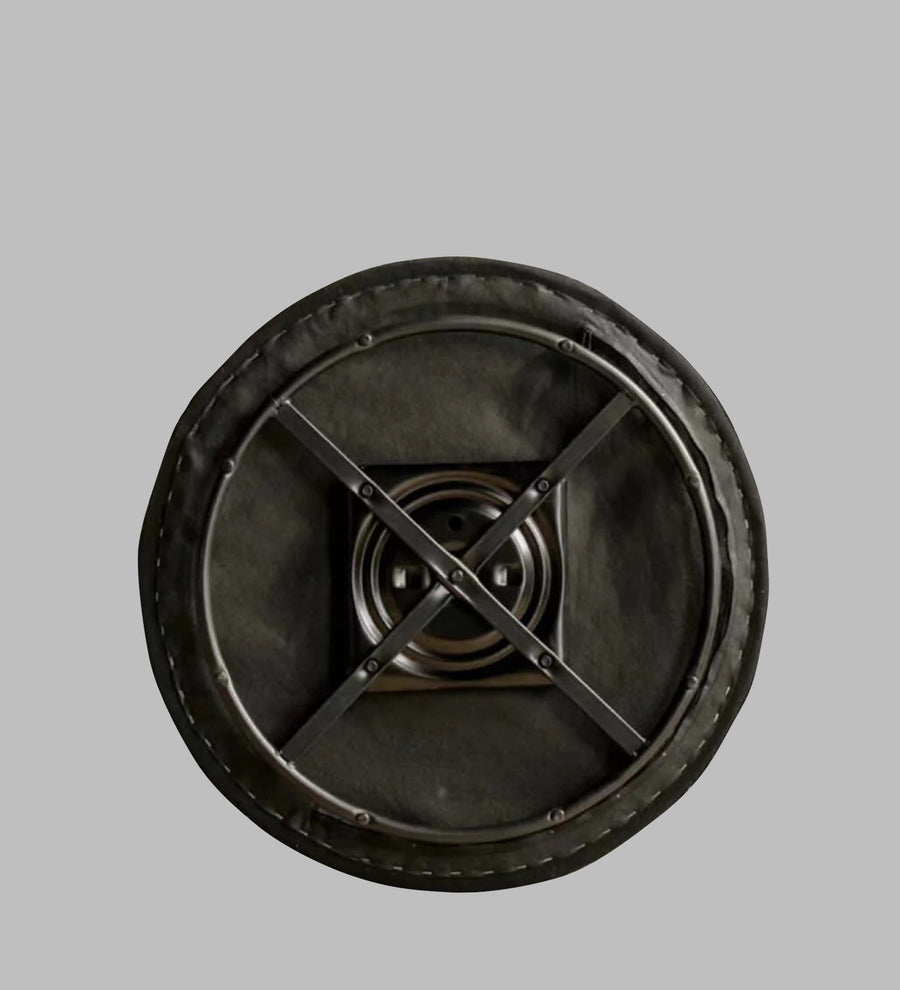 Willow Leatherette Swivel Chair In Berry Blue Colour - Febonic Living