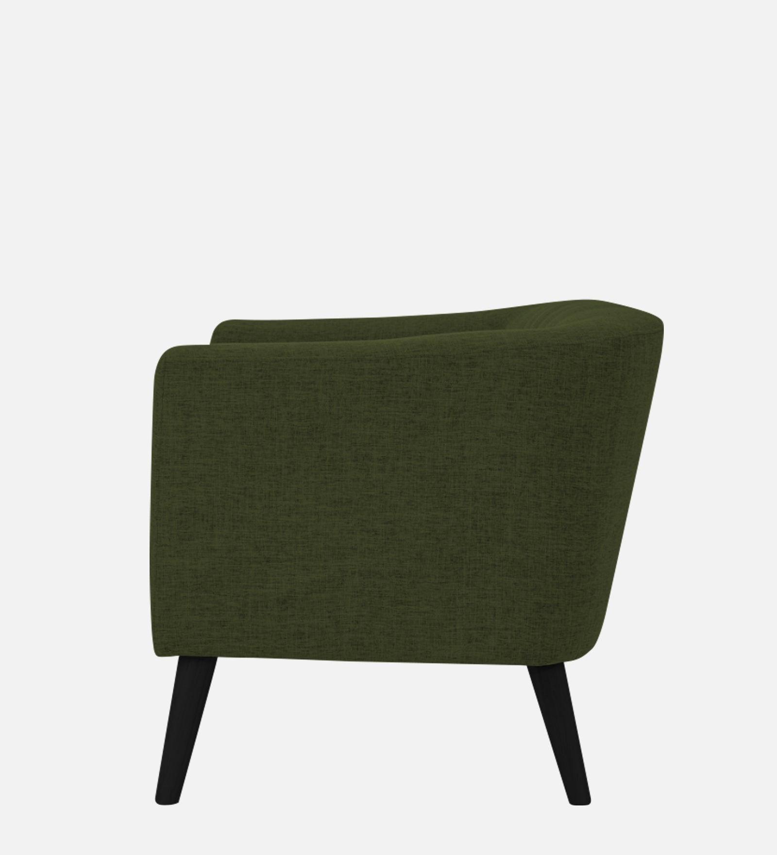 Casper Fabric 1 Seater Sofa in Olive Green Colour