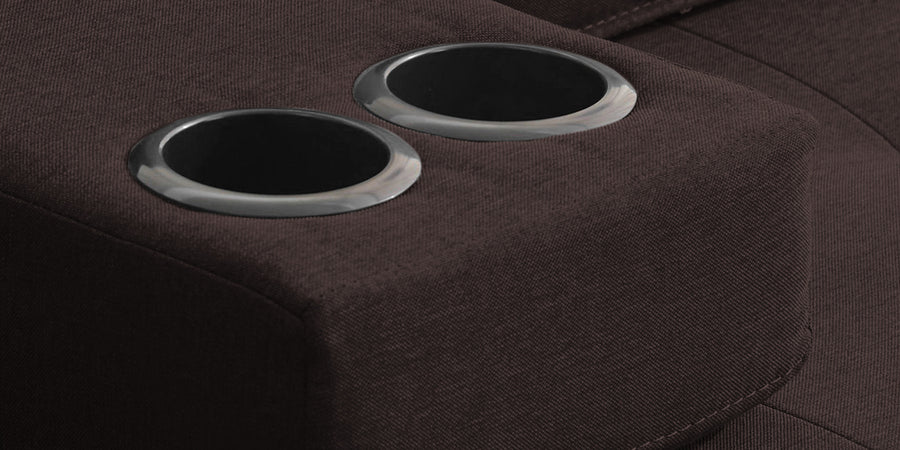 Jerry Fabric 3 Seater Convertible Sofa Cum Bed In Dark Brown Colour - Febonic Living