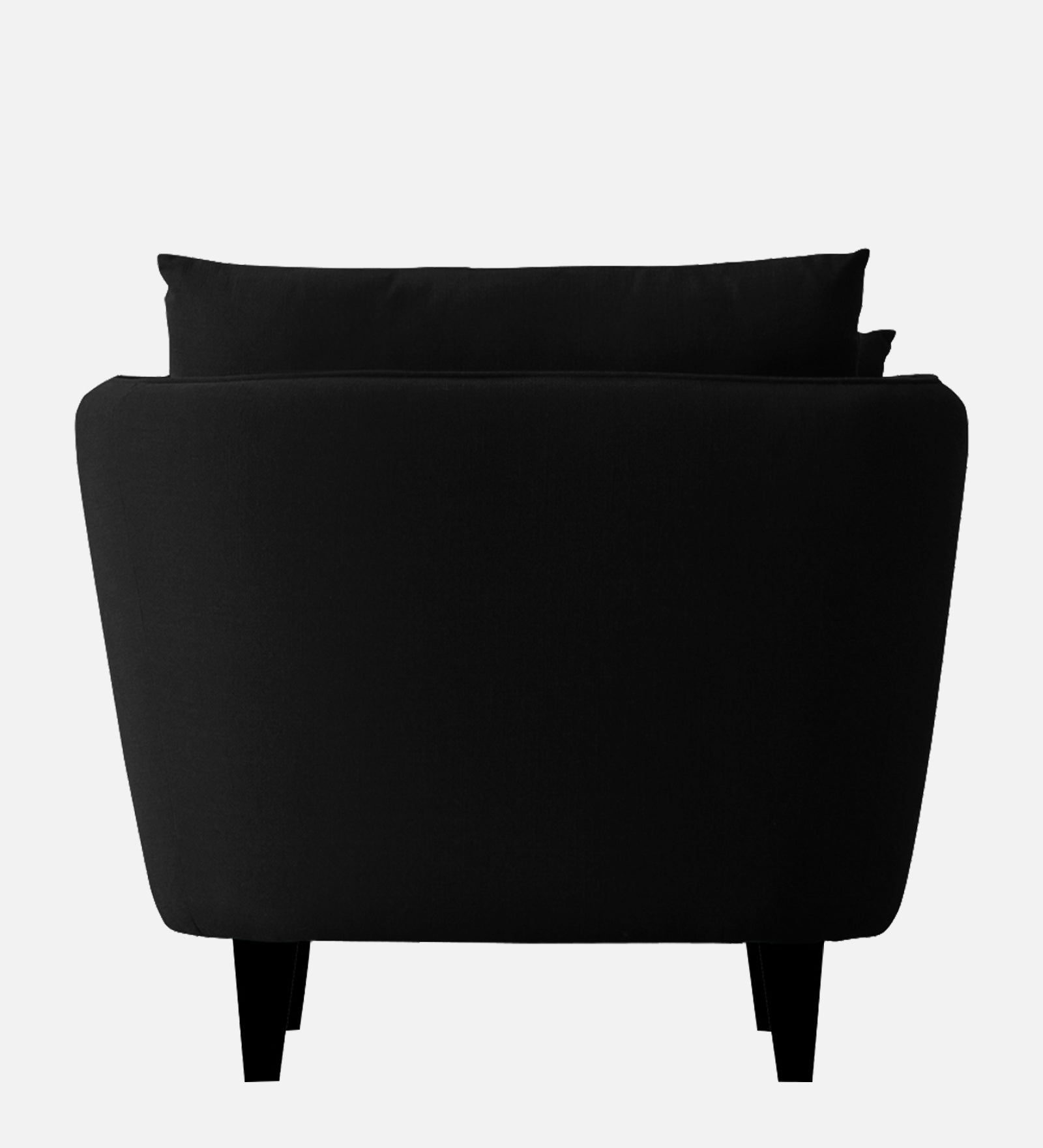 Norway Velvet 1 Seater Sofa In Adam Black Colour