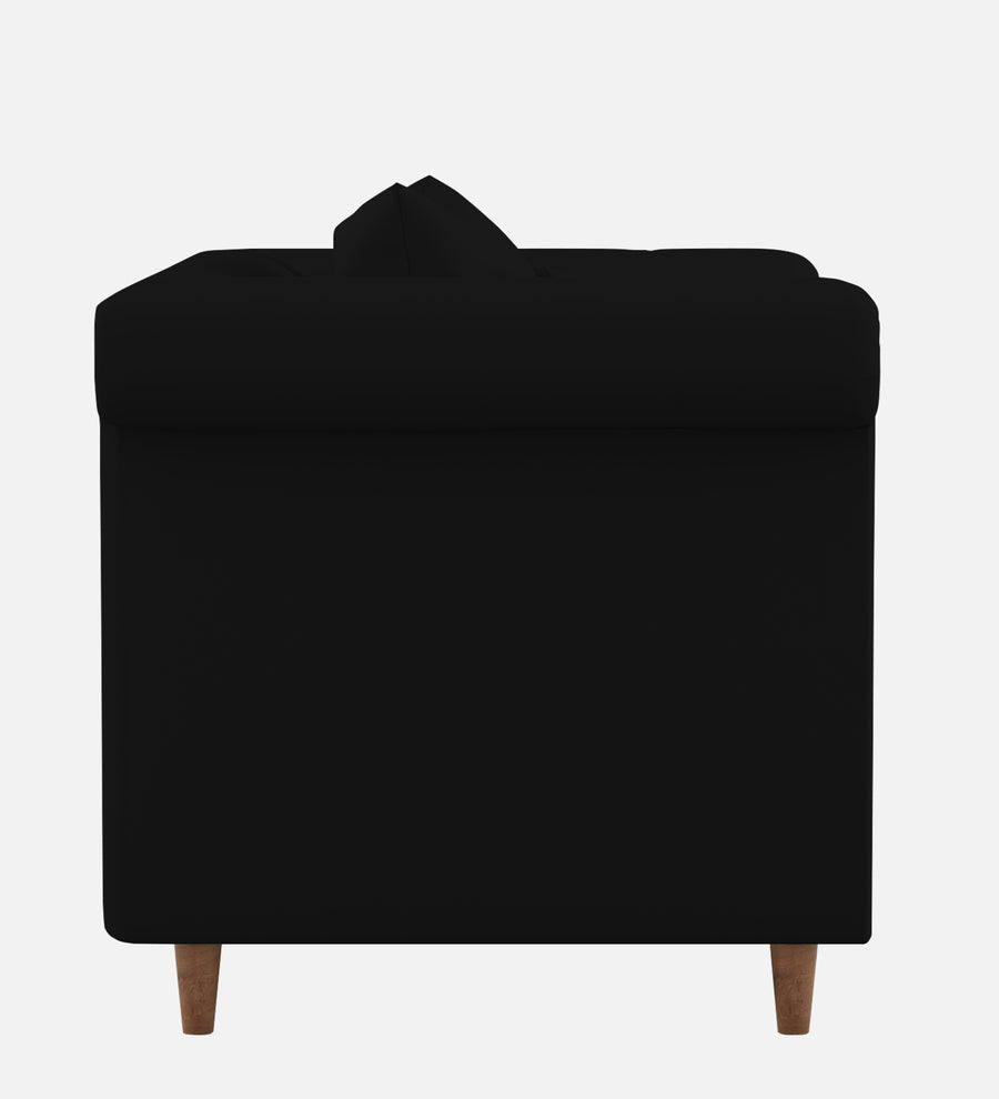 Rubi Velvet 1 Seater Sofa In Adam Black Colour - Febonic Living