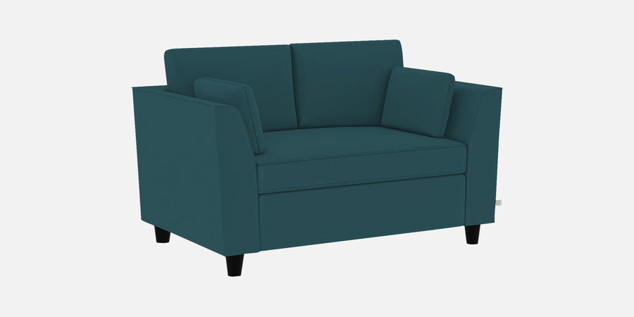 Bristo Velvet 2 Seater Sofa In Arabian Green Colour With Storage - Febonic Living