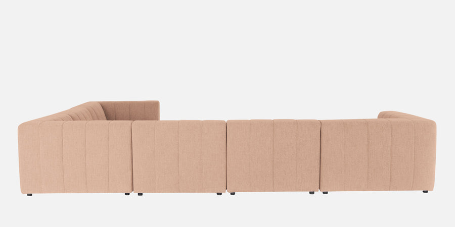 Damo Fabric Rhs 8 Seater Corner Sofa In Cosmic Beige Colour - Febonic Living