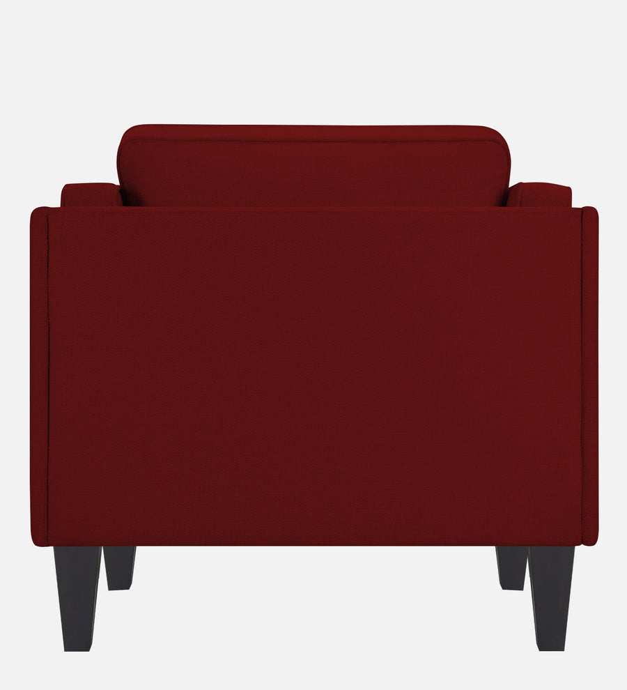 Siddy Fabric 1 Seater Sofa In Blood Maroon Colour - Febonic Living