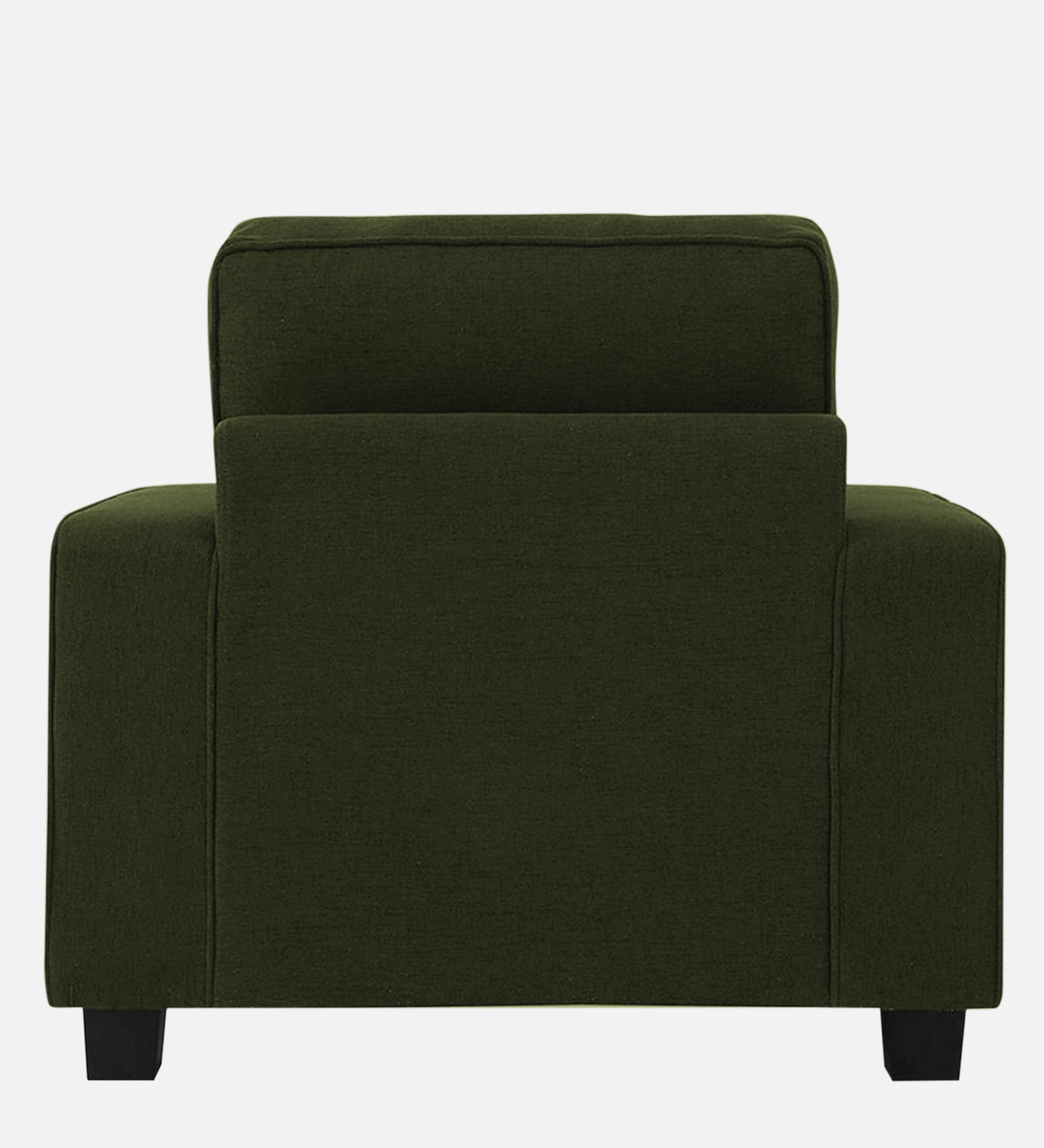 Ladybug Fabric 1 Seater Sofa In Olive Green Colour