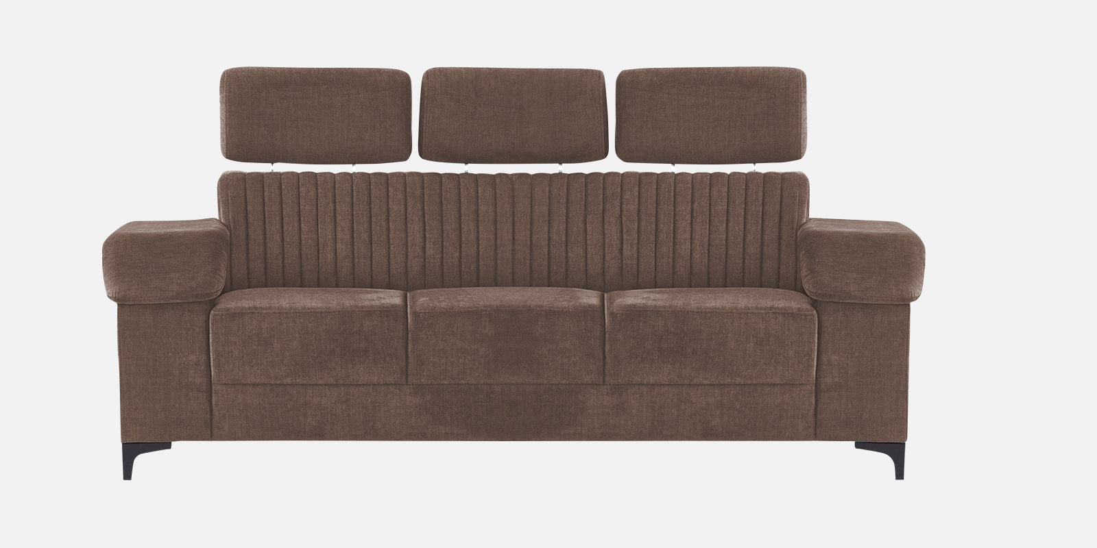 Draco Fabric 3 Seater Sofa in Ginger Brown Colour