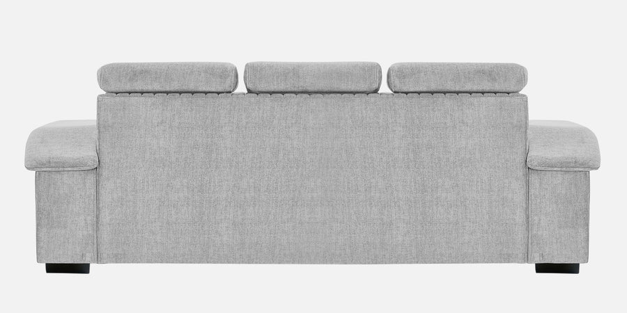 Draco Fabric 3 Seater Sofa In Lit Grey Colour - Febonic Living
