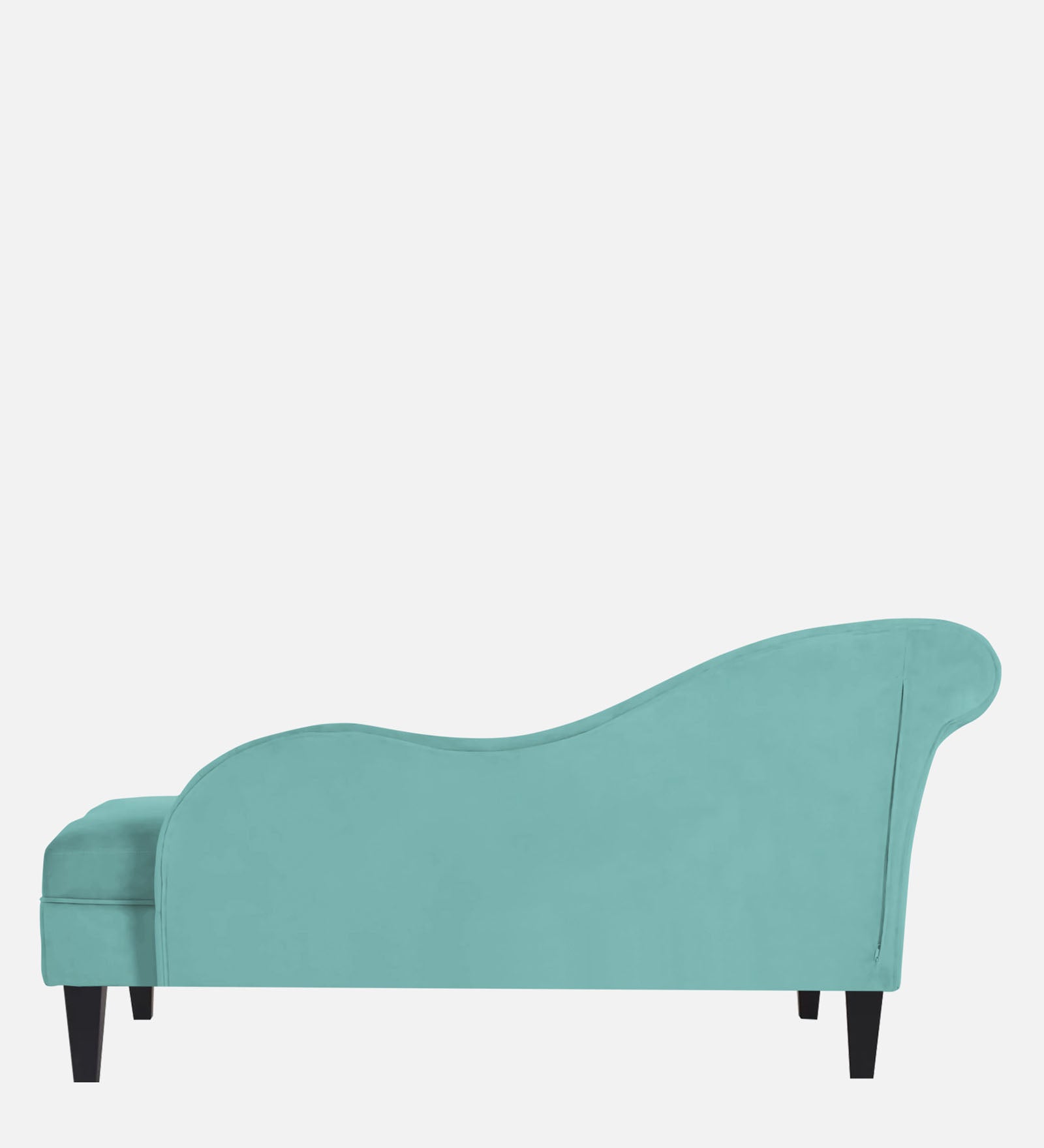 Rana Velvet LHS Chaise Lounger In Barmunda Aqua Colour