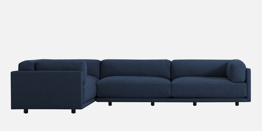 Nixon Fabric 6 Seater Rhs Corner Sofa In Denim Blue Colour - Febonic Living