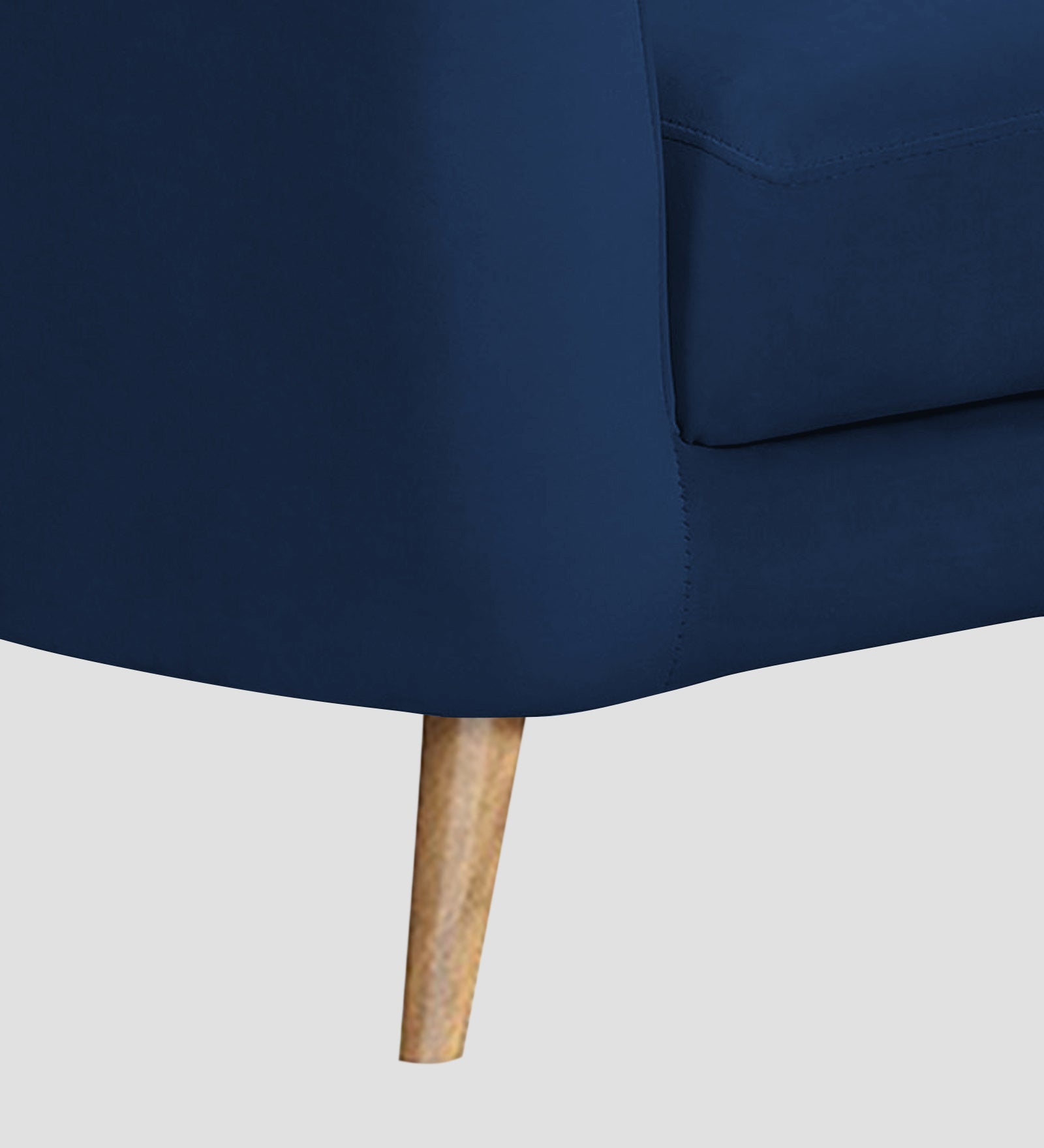 Nancy Velvet 1 Seater Sofa in Imperial Blue Colour