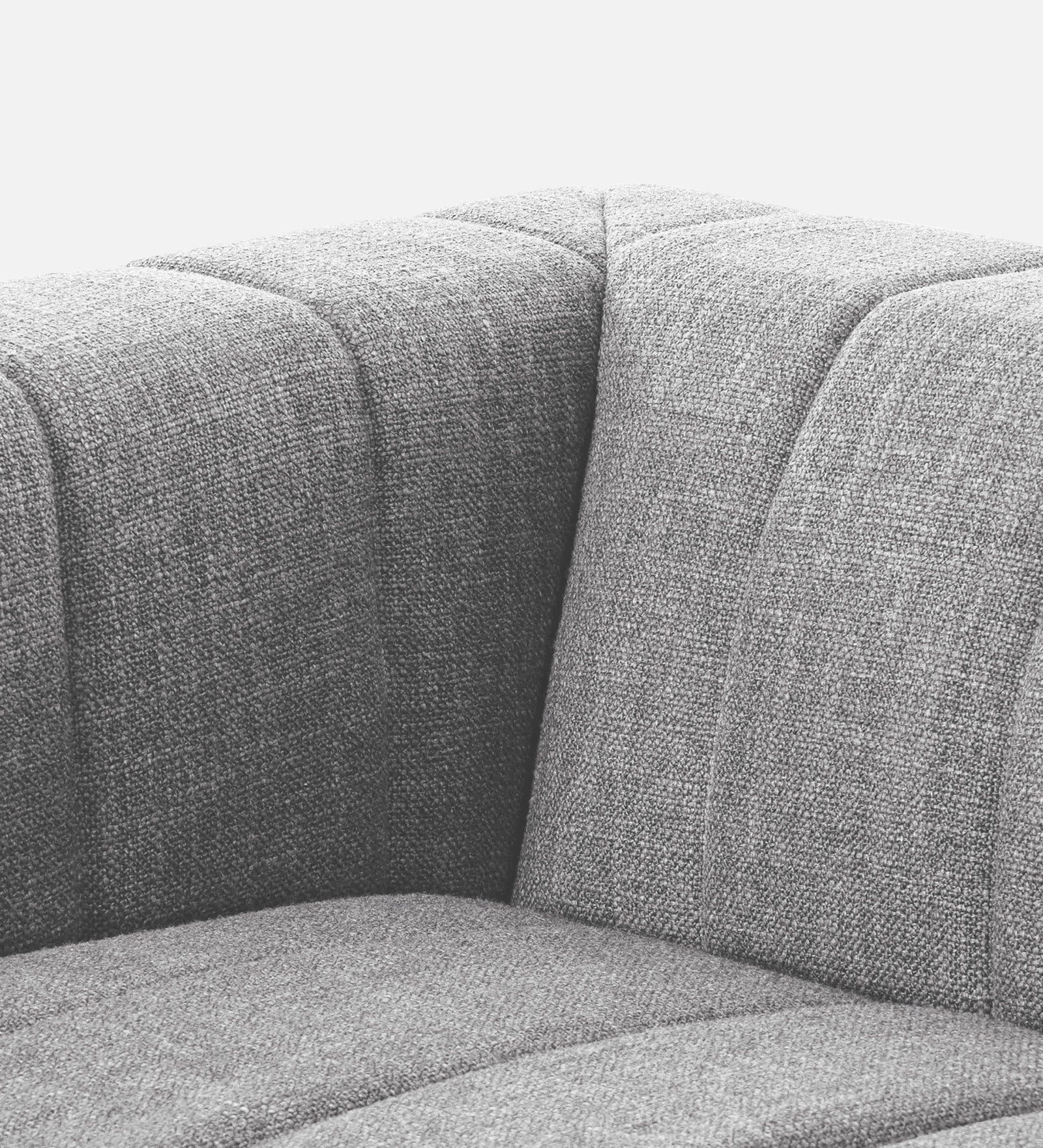 Lara Fabric 1 Seater Sofa in Lit Grey Colour