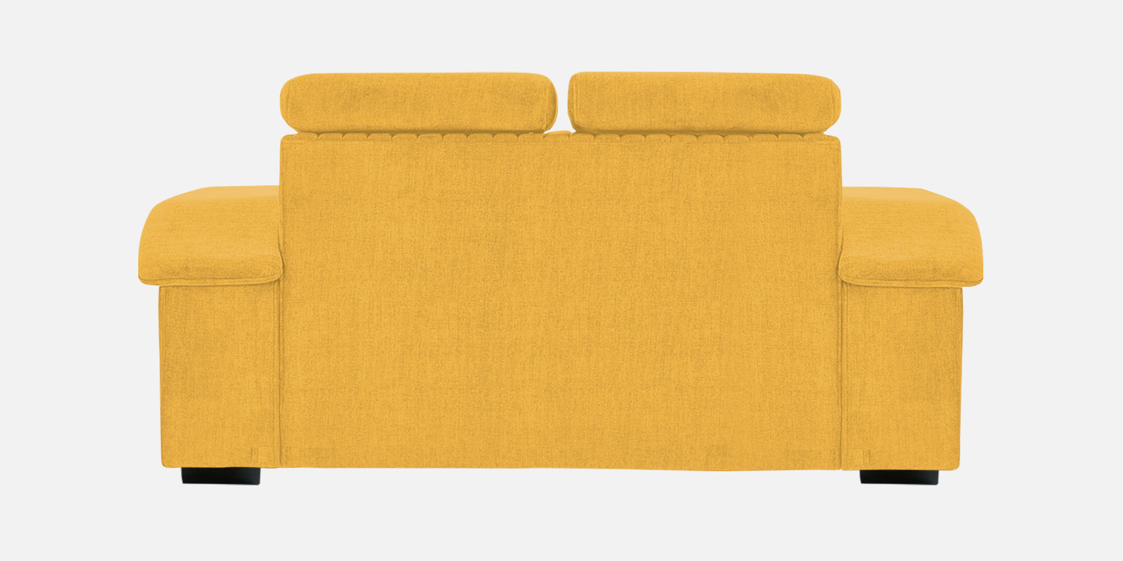 Draco Fabric 2 Seater Sofa In Bold Yellow Colour - Febonic Living