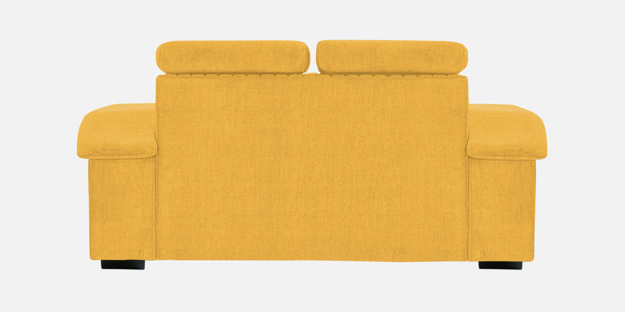 Draco Fabric 2 Seater Sofa In Bold Yellow Colour - Febonic Living