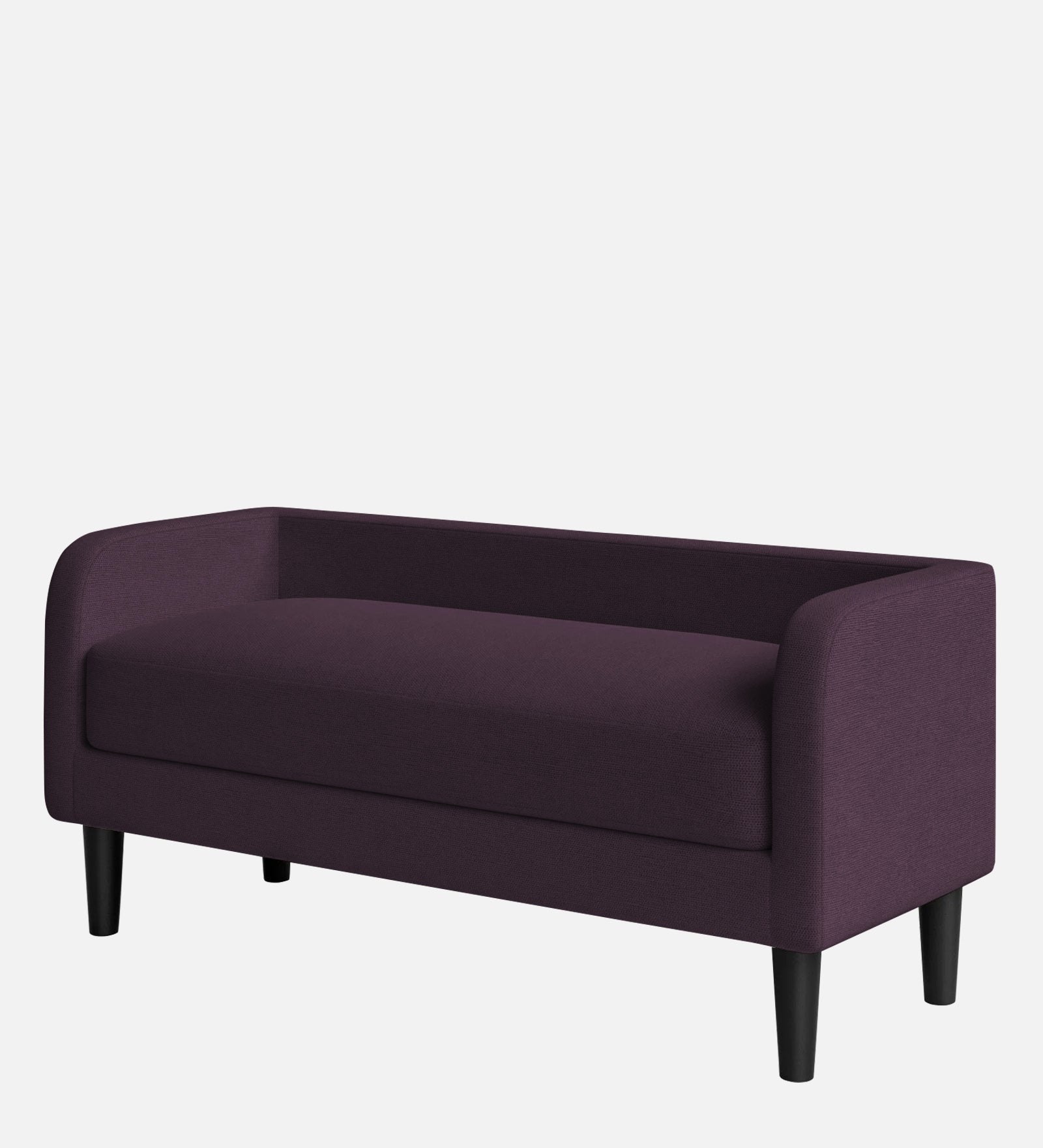 Maya Fabric Bench In Greek Purple Colour