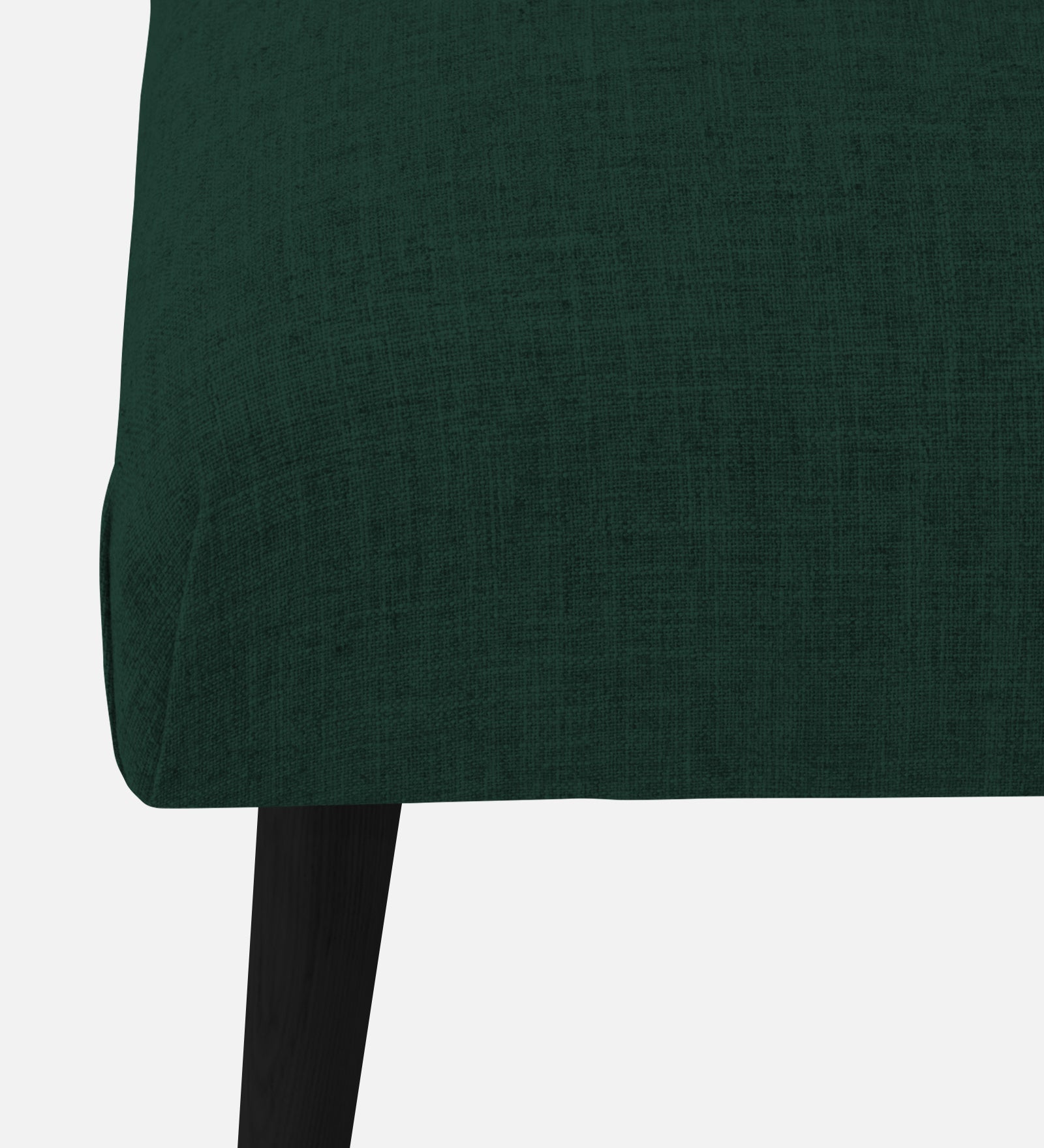 Adon Velvet Bench In Forest Green Colour