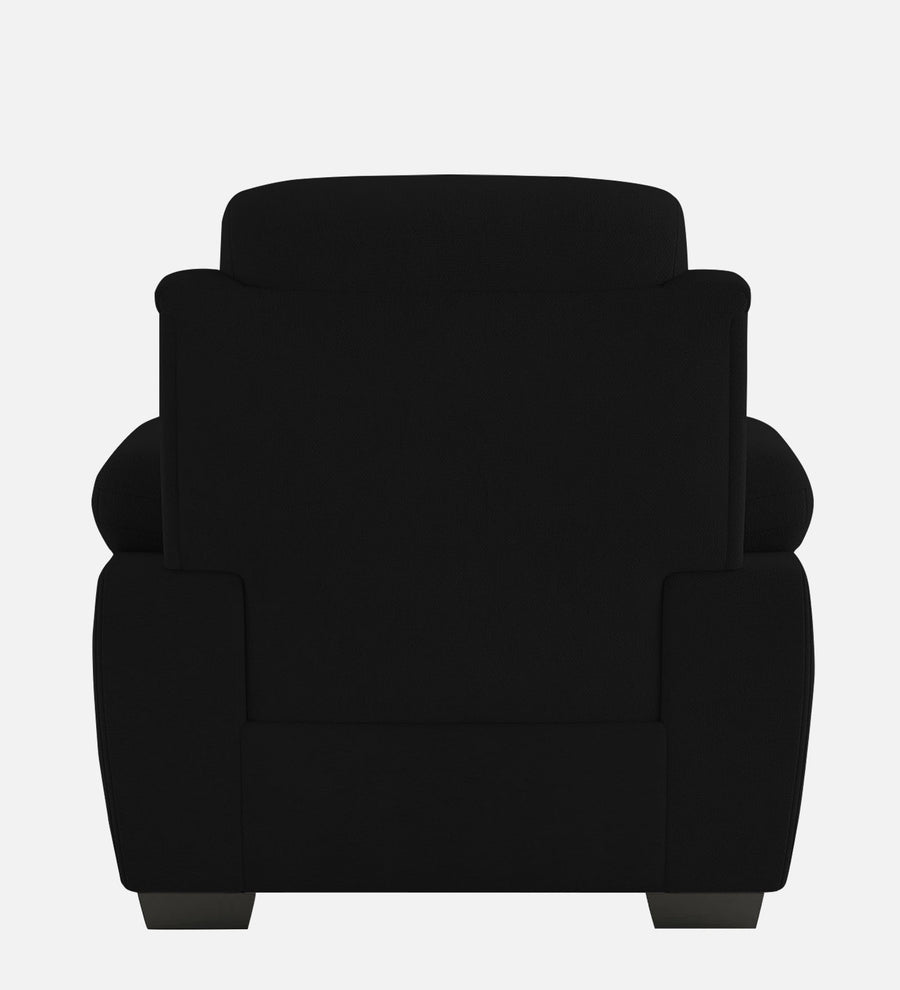 Cantaberry Velvet 1 Seater Sofa In Adam Black Colour - Febonic Living