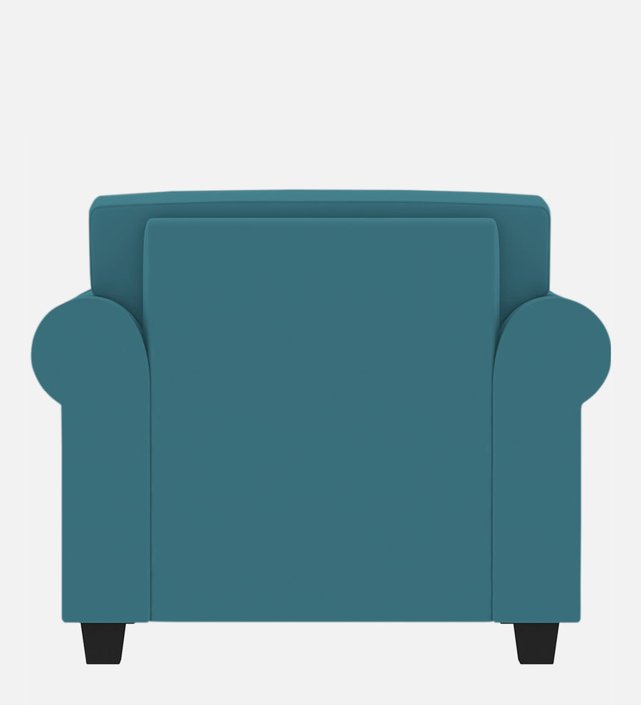 Numonk Velvet 1 Seater Sofa In Aqua Blue Colour - Febonic Living