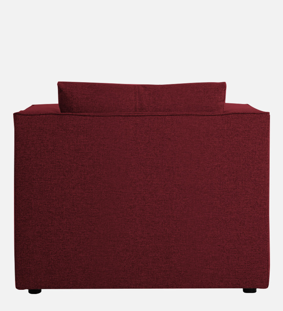 Kenia Fabric 1 Seater Foldable Sofa Cum Bed In Blood Maroon Colour - Febonic Living