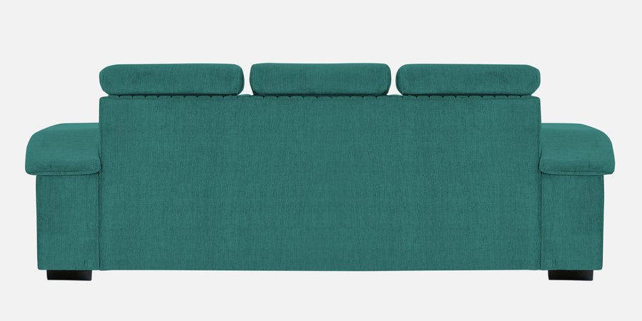 Draco Fabric 3 Seater Sofa In Sea Green Colour - Febonic Living