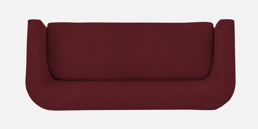 Casper Fabric 3 Seater Sofa In Blood Maroon Colour - Febonic Living