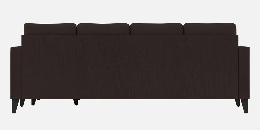 Nori Fabric Lhs Sectional Sofa 3 Lounger In Dark Brown Colour - Febonic Living