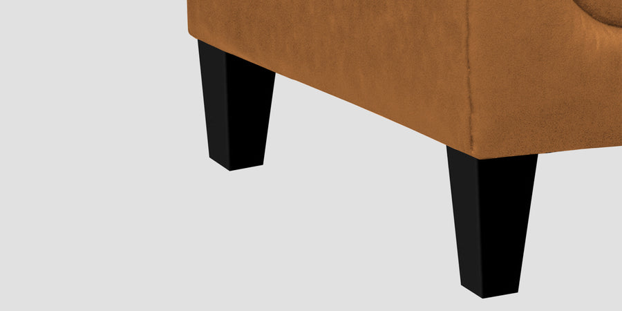 Convi Leatherette 3 Seater Sofa In Cinnamon Brown Colour - Febonic Living