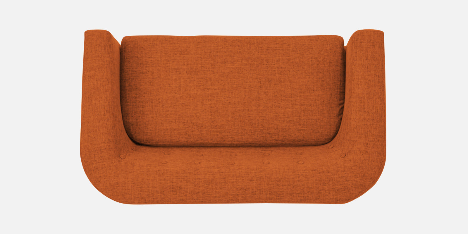 Casper Fabric 2 Seater Sofa in Vivid Orange Colour