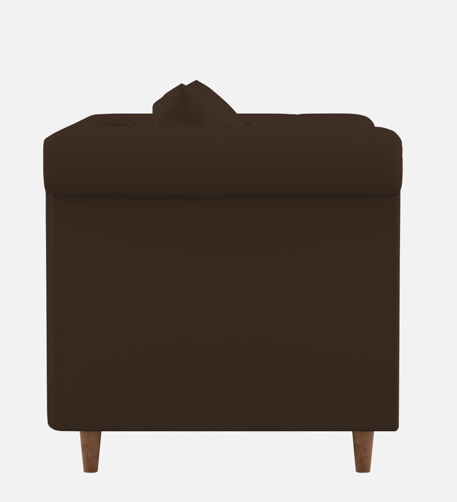 Rubi Velvet 1 Seater Sofa In Chocolate Brown Colour - Febonic Living