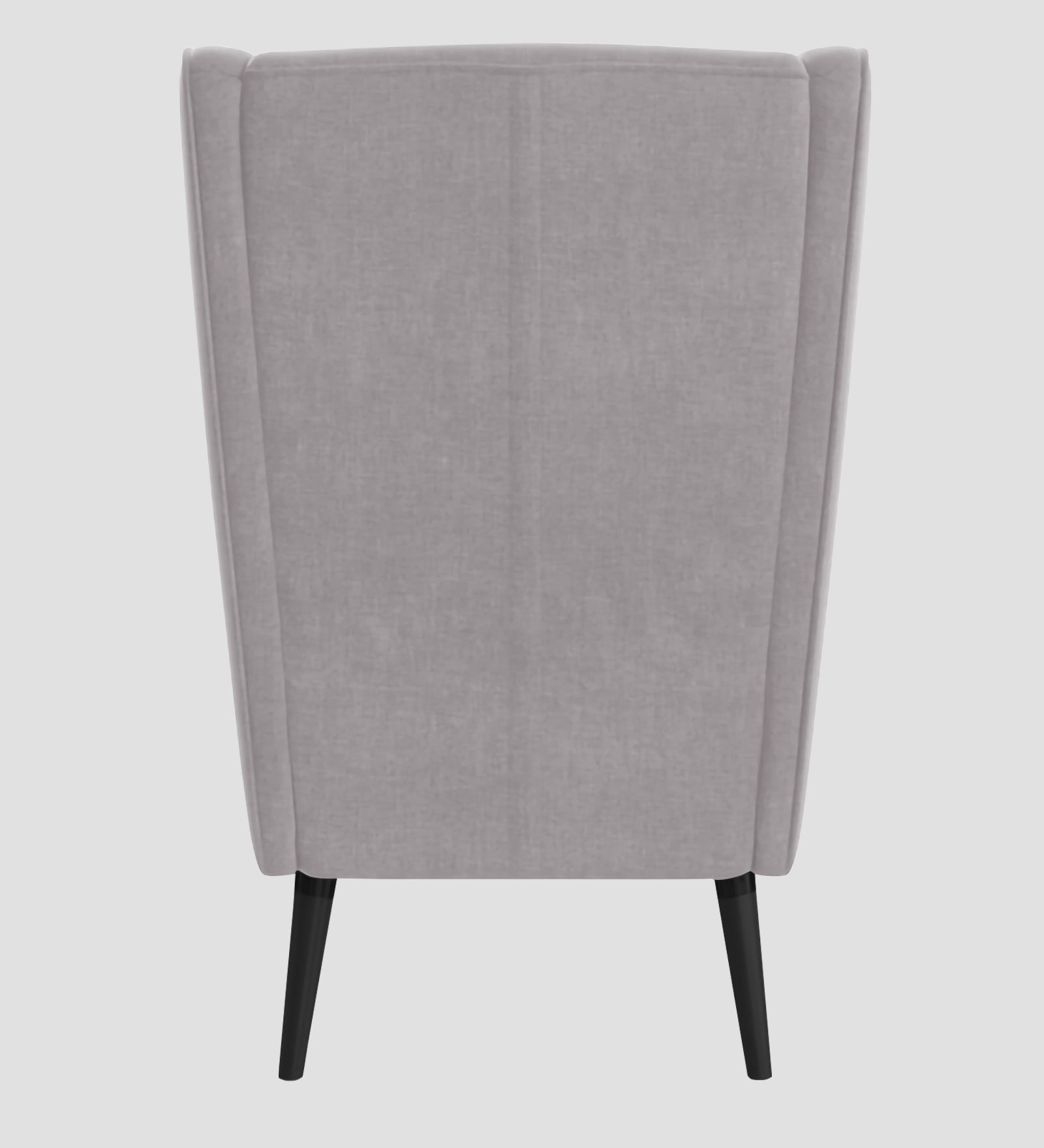 Niya Velvet 1 Seater Wing Chair in Concrete Grey Colour