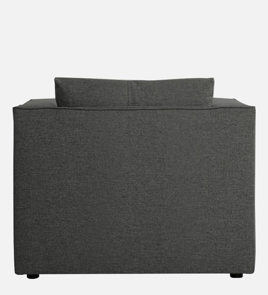 Kenia Fabric 1 Seater Foldable Sofa Cum Bed In Charcoal Grey Colour - Febonic Living