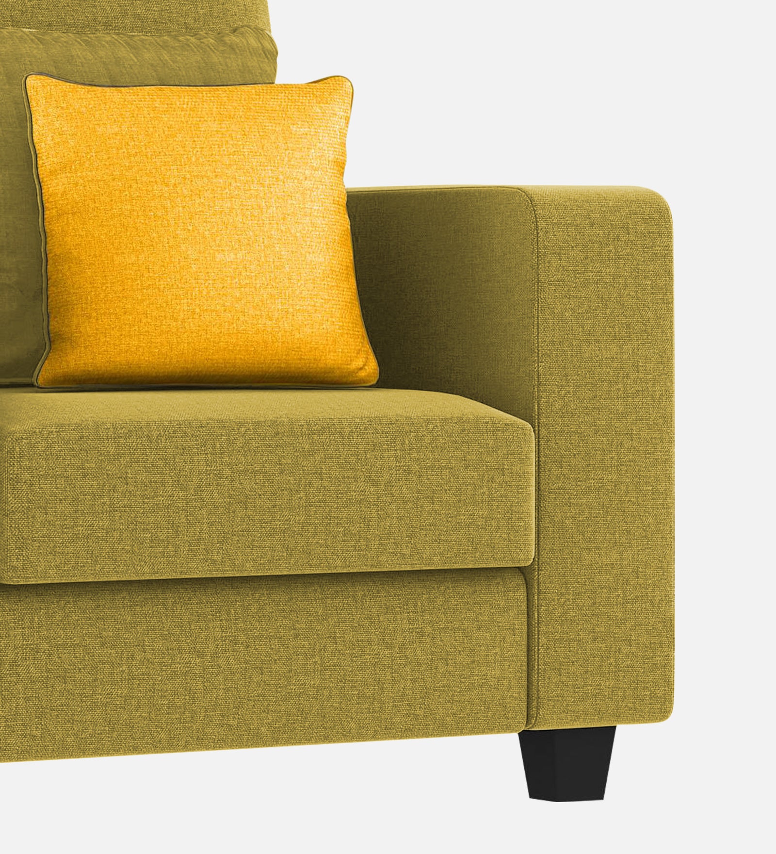 Nabi Fabric 1 Seater Sofa In Parrot Green Colour