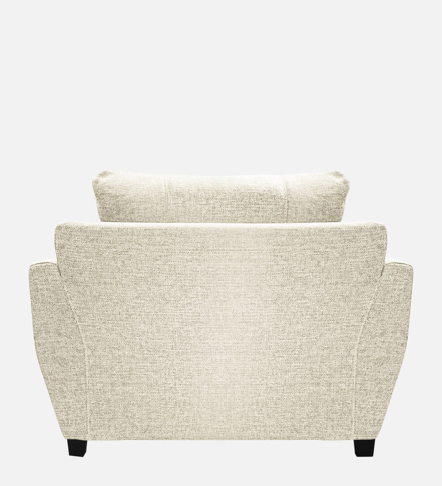 Mario Fabric 1 Seater Sofa In Ivory Cream Colour - Febonic Living
