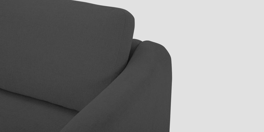 Elara Fabric 2 Seater Sofa In Stone Grey Colour - Febonic Living