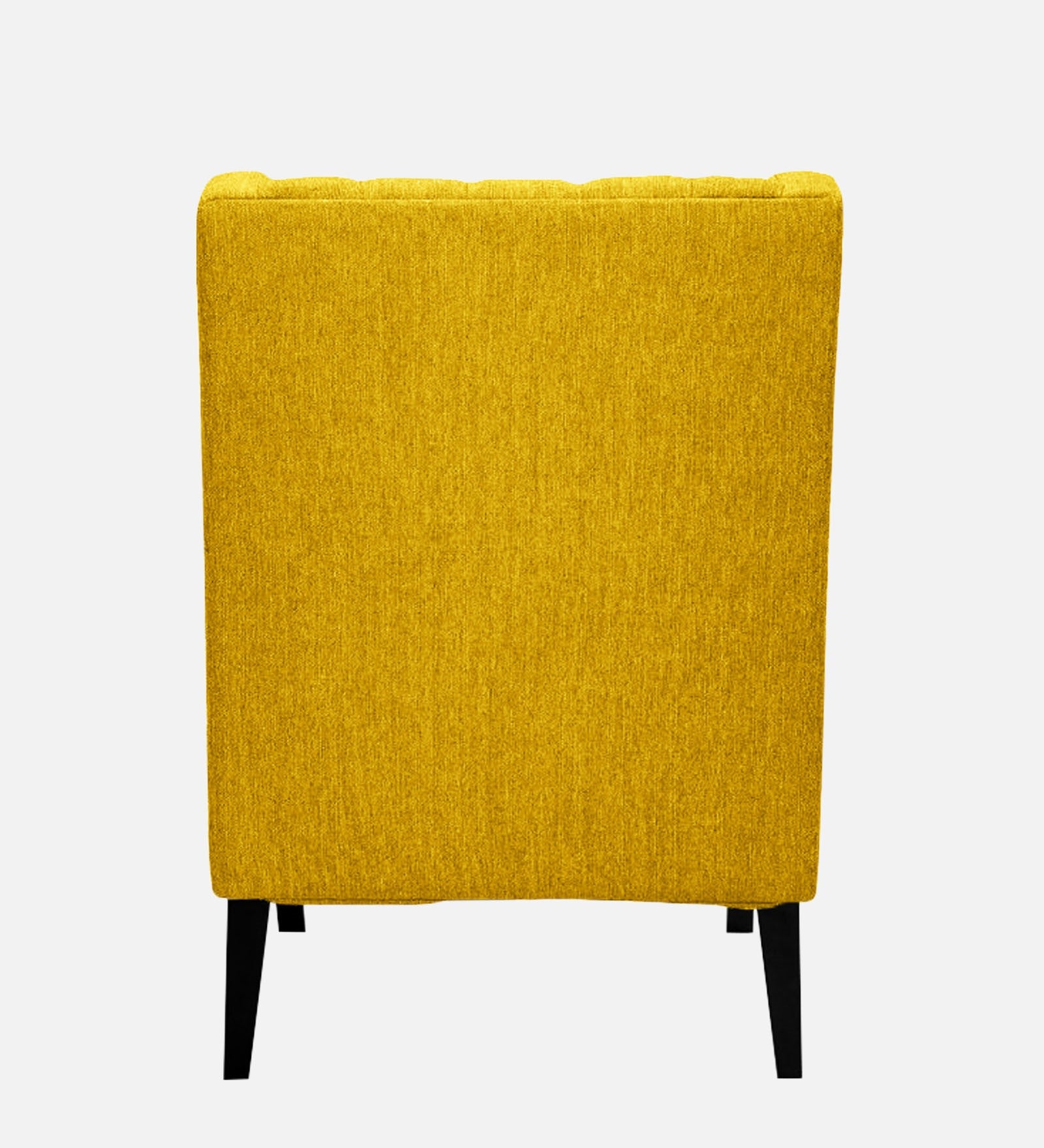 Panas Fabric Wing Chair In Bold Yellow Colour