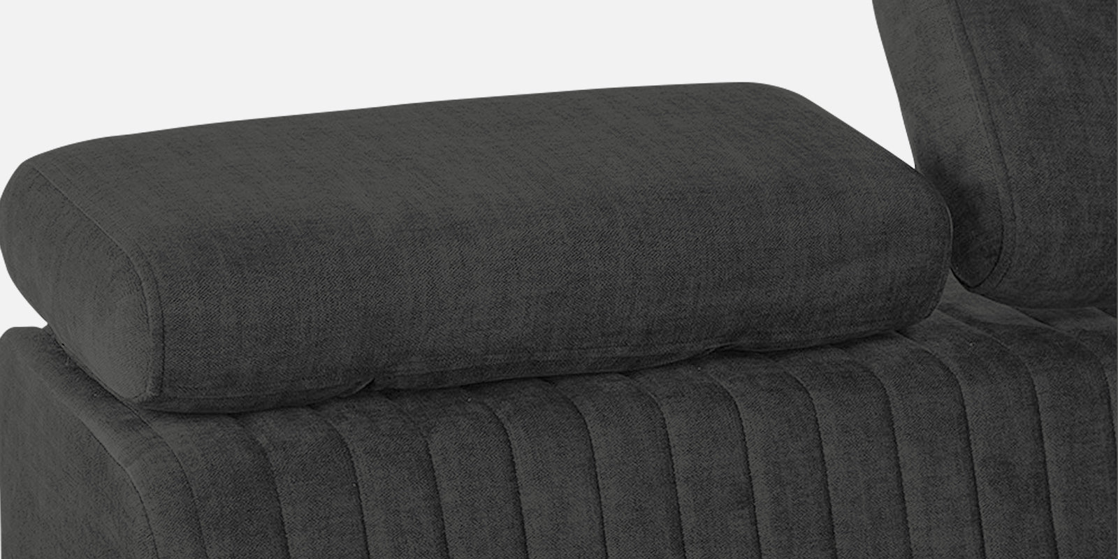 Draco Fabric 6 Seater Corner Sofa In Charcoal Grey Colour - Febonic Living