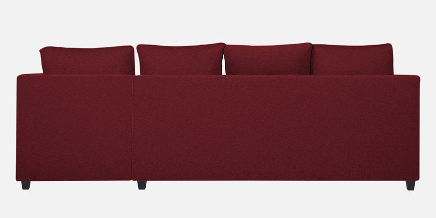 Nebula Fabric Lhs Sectional Sofa 3 Lounger In Blood Maroon Colour - Febonic Living