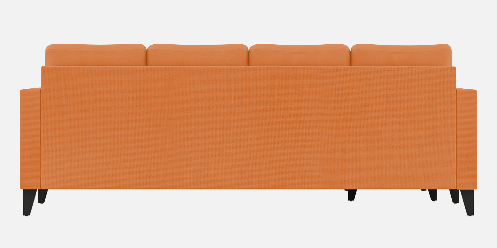 Nori Fabric RHS Sectional Sofa (3 + Lounger) In Dark Orange Colour