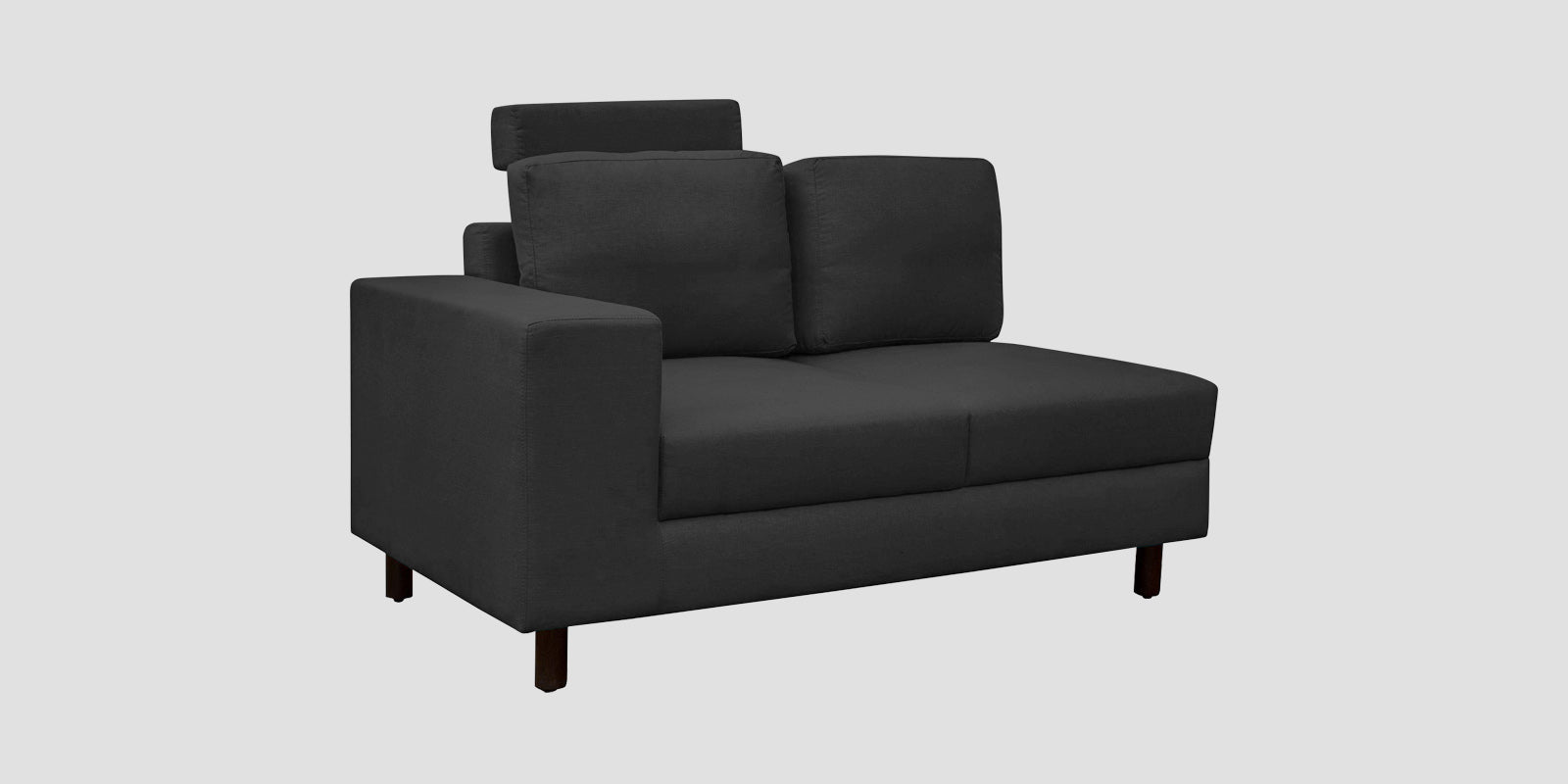 Betty Fabric 6 Seater RHS Corner Sofa In Stone Grey Colour - Febonic Living