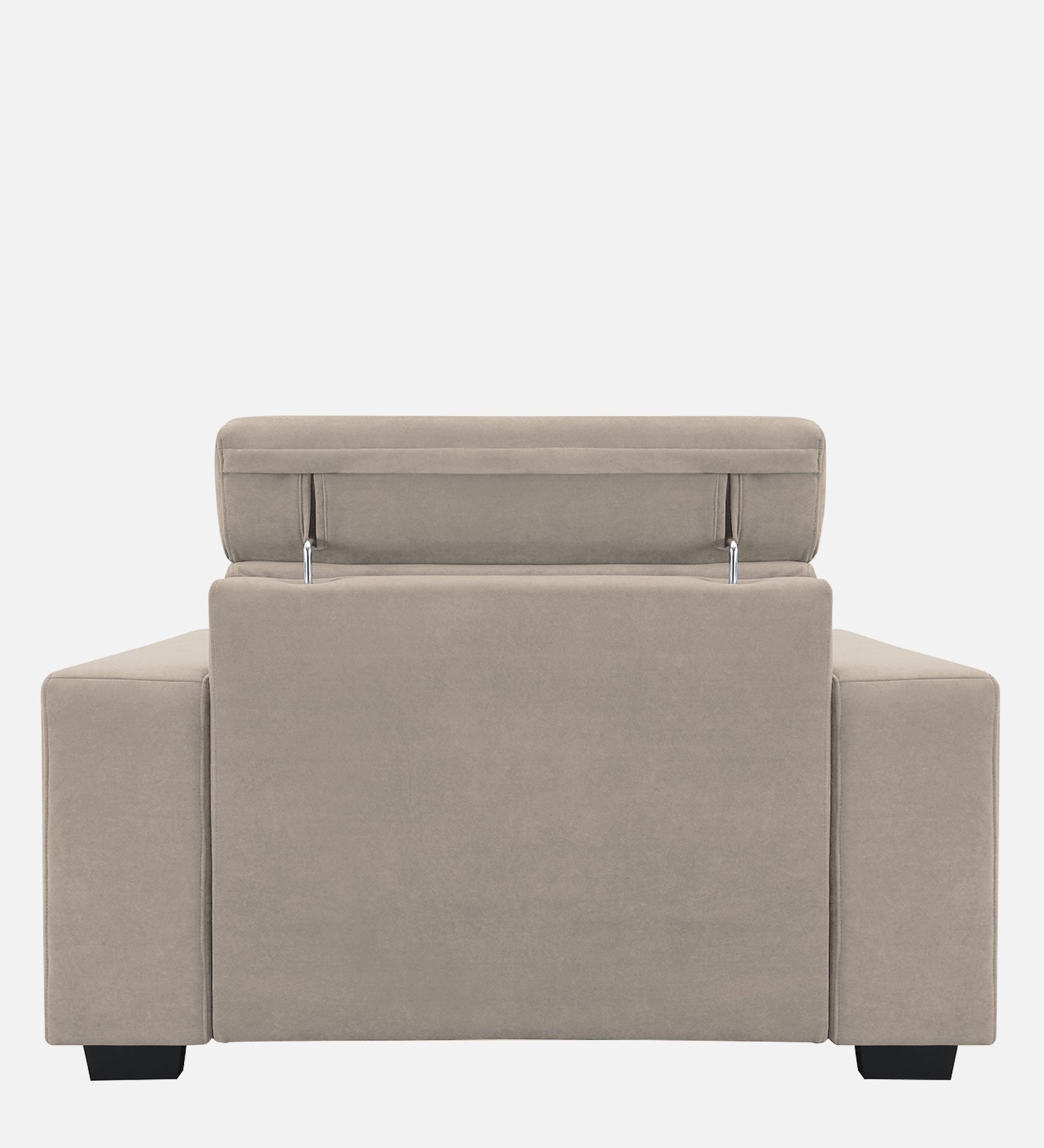 Hiro Fabric 1 Seater Sofa In Oat Beige Colour