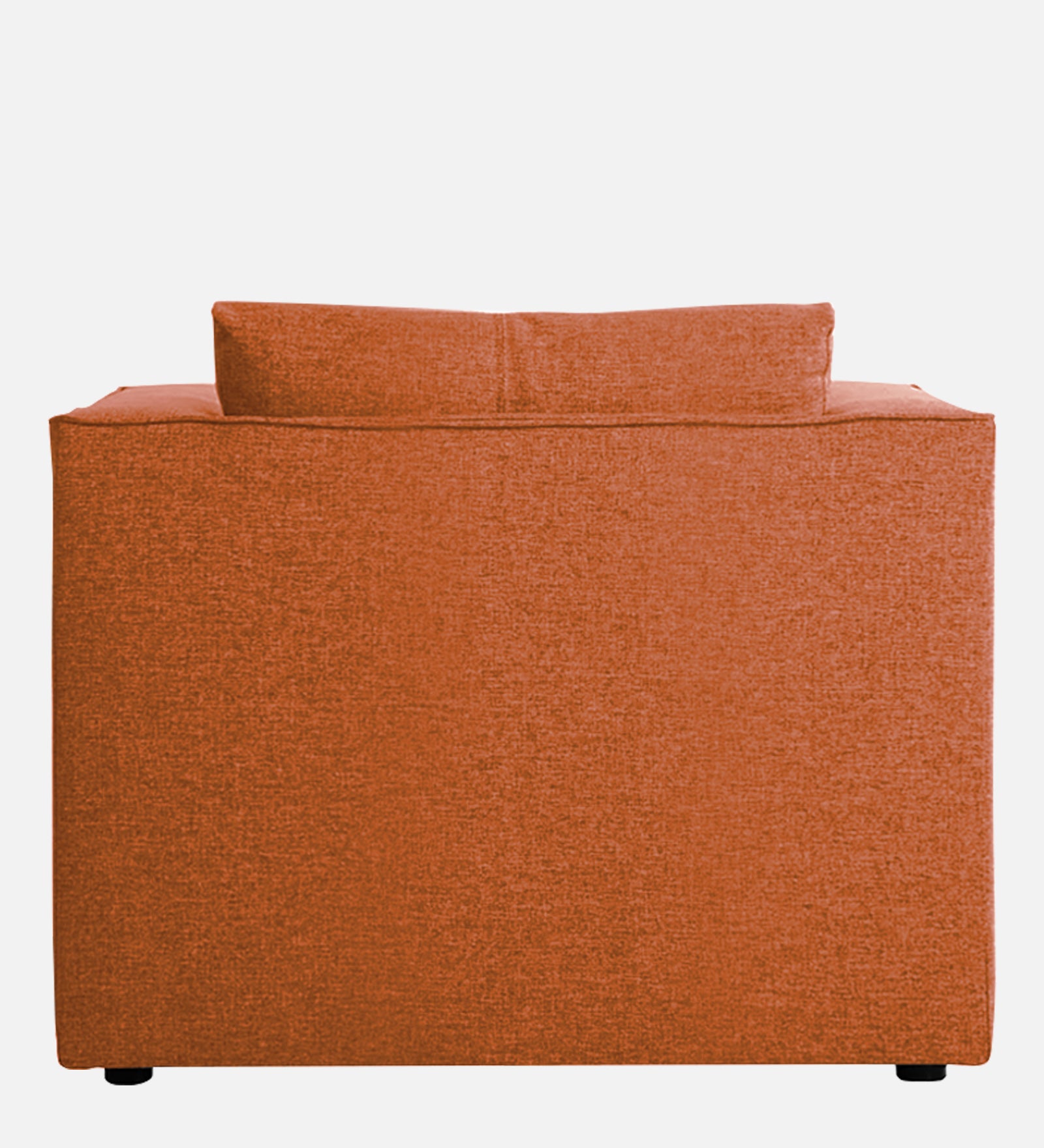 Kenia Fabric 1 Seater Convertible Sofa Cum Bed in Vivid Orange Colour