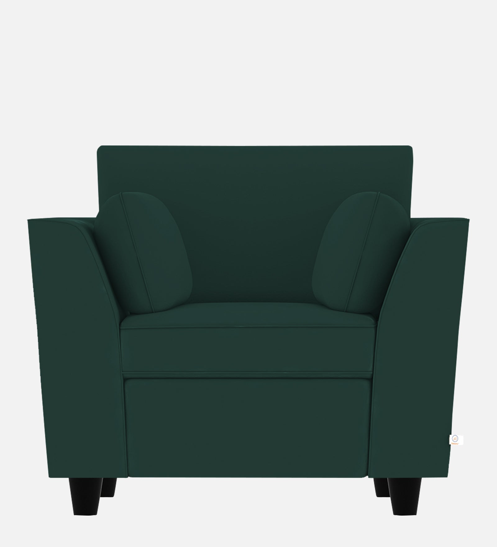 Bristo Velvet 1 Seater Sofa in Forest Green Colour