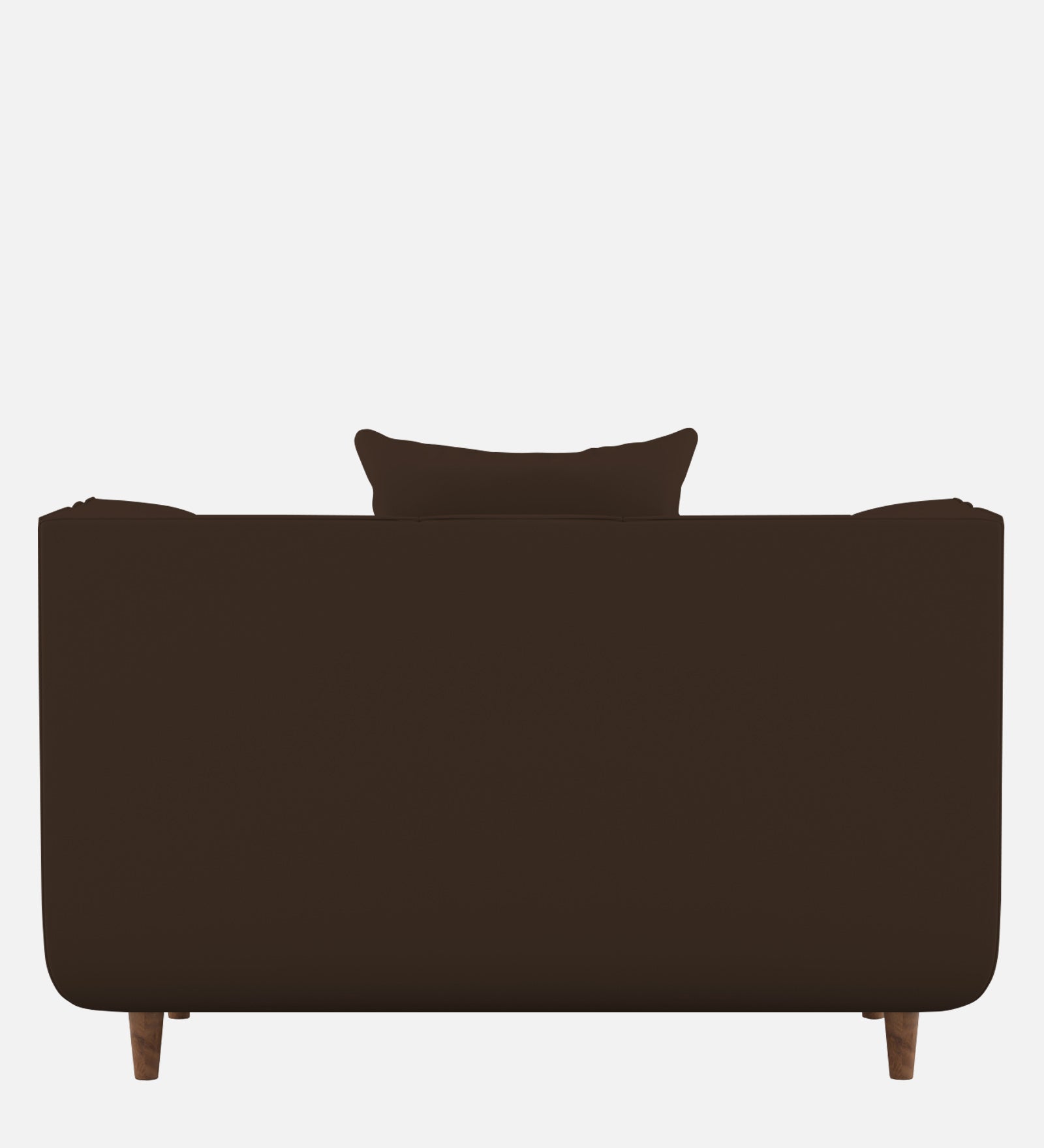 Sumo Velvet 1 Seater Sofa in Chocolate Brown Colour