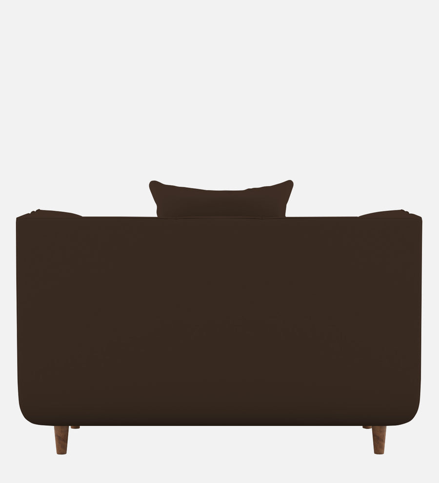 Sumo Velvet 1 Seater Sofa In Chocolate Brown Colour - Febonic Living