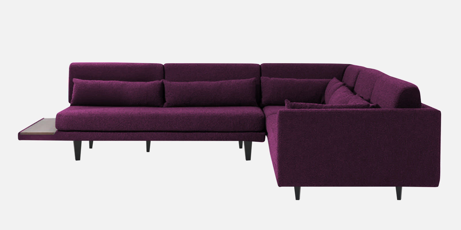 Malta Fabric 6 Seater RHS Sectional Sofa In Greek Purple Colour