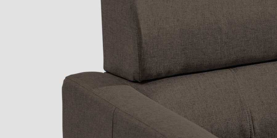 Devo Fabric 2 Seater Sofa In Caspa Brown Colour - Febonic Living